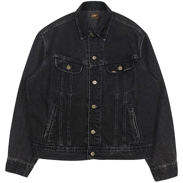 1980s USA Lee 220-5019 블랙 데님 자켓 리 빈티지 미제