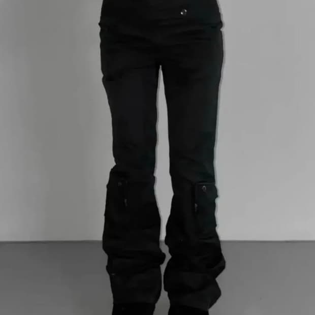 디에어타운 긱시크 포켓 부츠컷 팬츠