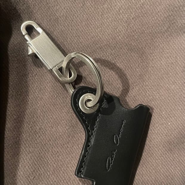 릭오웬스 미니 라이터 레더 키링