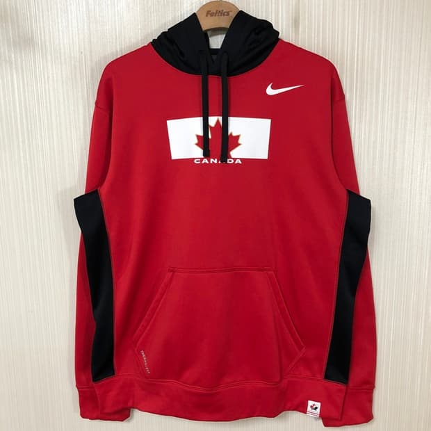 나이키 캐나다 아이스하키국대 풀오버후디 M(해외)