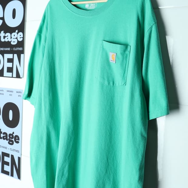 (2XL-4XL) 칼하트 반팔 티셔츠 USA 썬페이딩 그린-H36409