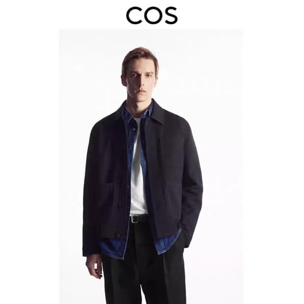 COS 트윌셔츠자켓 류준열자켓 XL