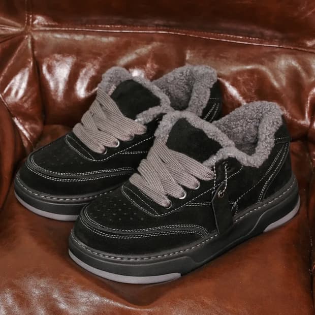 야세 천연양모 보드슈즈 블랙