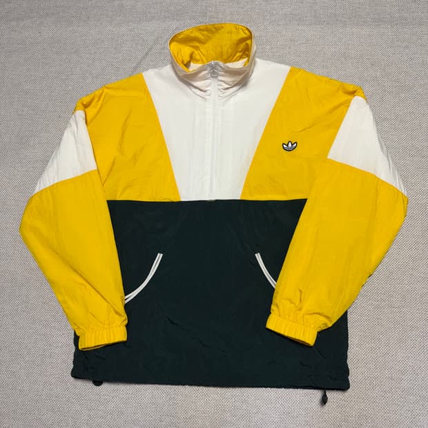 아디다스 배색 오리지널 빅로고 아노락