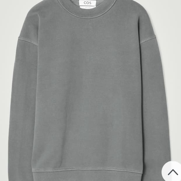 코스 릴렉스 스웻셔츠-워시드 블랙