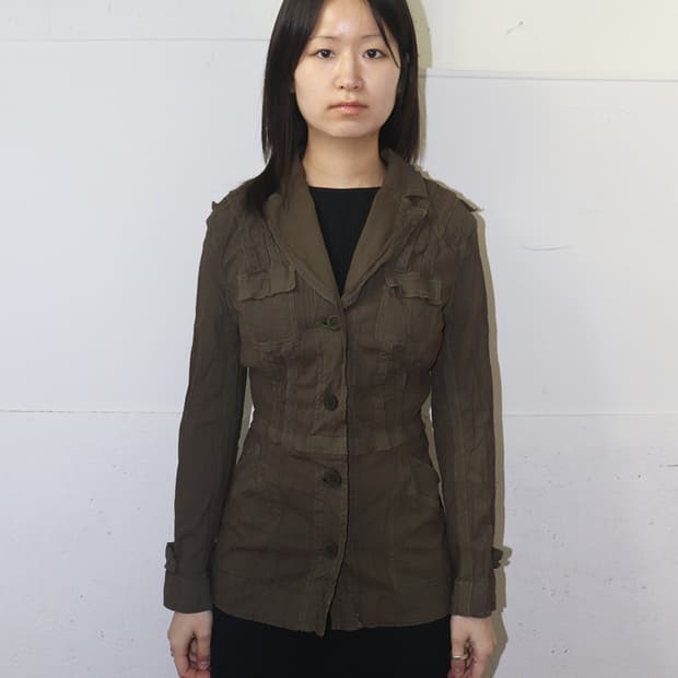 요시키 히시누마 링클 유틸리티 포켓 자켓