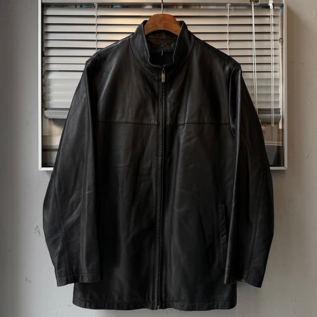 NAUTICA LAMBSKIN LEATHER JACKET