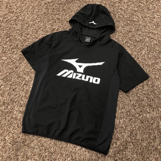 S 미즈노 기능성 후드 반팔 티셔츠