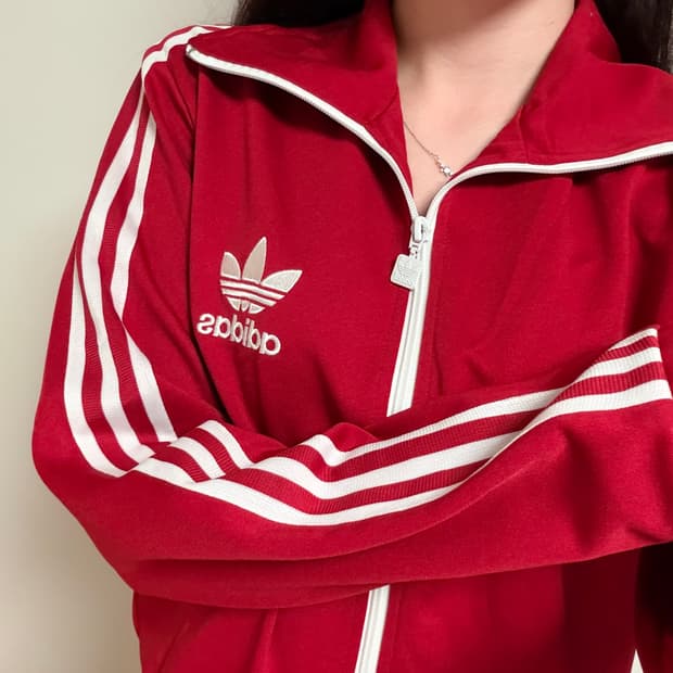 유일매물 아디다스 레드버건디 져지 트랙탑