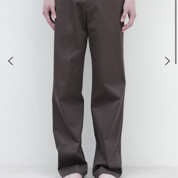 Les sin trouser brown 48 택달려있는 새상품