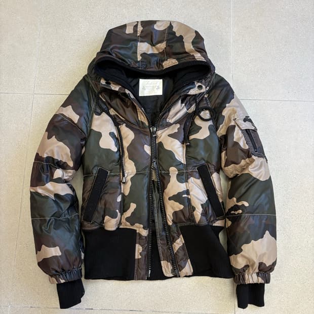 밀리터리 투웨이 패딩