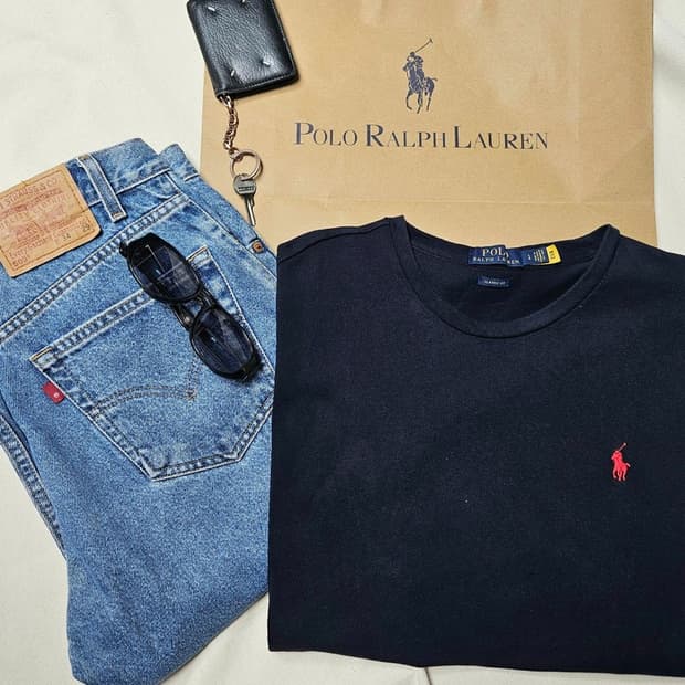폴로 랄프로렌 큐알 반팔티 L M0228