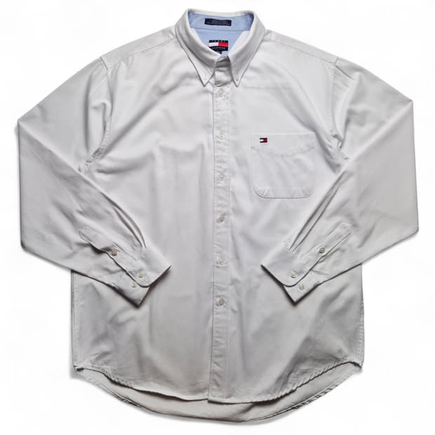 [M] 타미힐피거 코튼 화이트셔츠