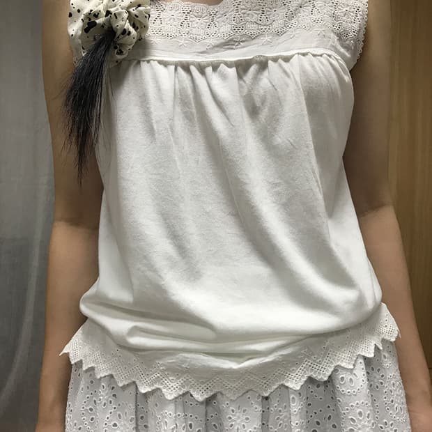 018. embroidered tank top
