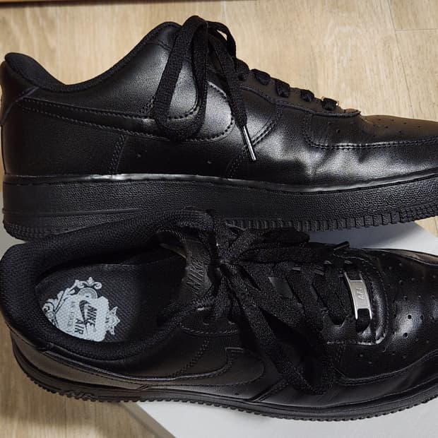 나이키 에어포스 블랙(올검포스) 265