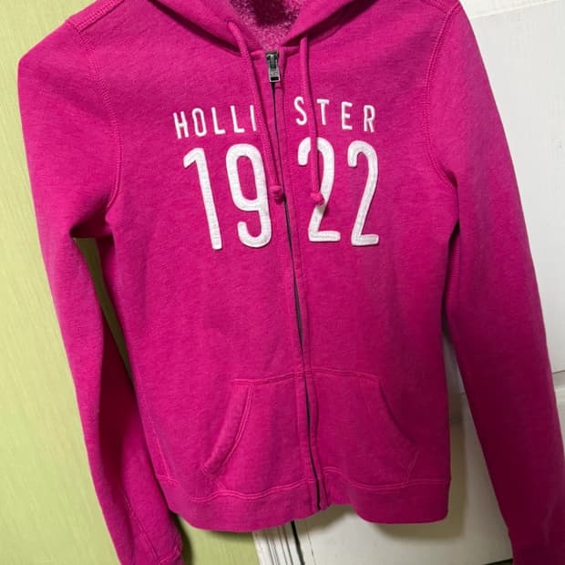 홀리스터1922 y2k핫핑크 후드집업