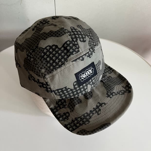 Stussy x ERIC HAZE 카모 캠프 캡