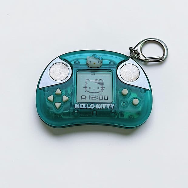 산리오 헬로키티 빈티지 체지방 측정 게임기 키링 작동O