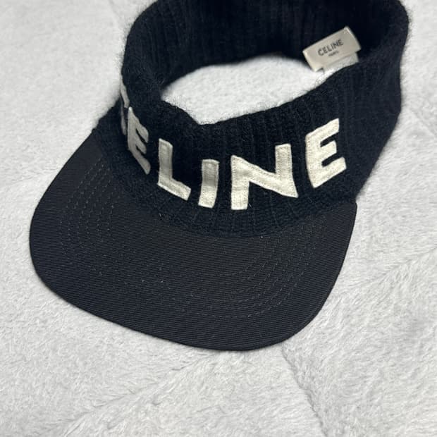 CELINE 로고 바이저 캡