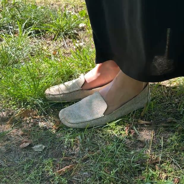 Prada Canvas Flat Loafers