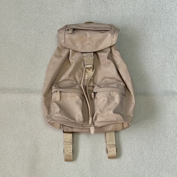 MCM 디어터 모노그램 나일론 포켓 백팩