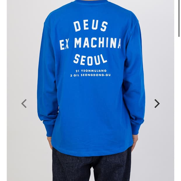 구해요삽니다저요 데우스 엑스 마키나 서울 블루 롱슬리브 긴팔티