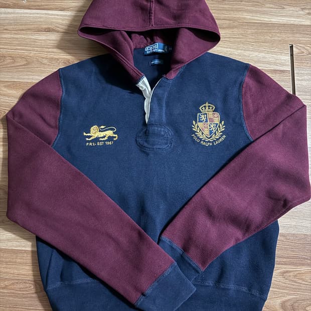 폴로 랄프로렌 럭비 후드 