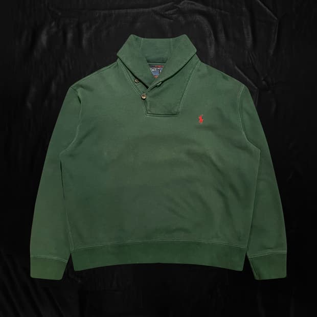 폴로 랄프로렌 하이넥 버튼 맨투맨