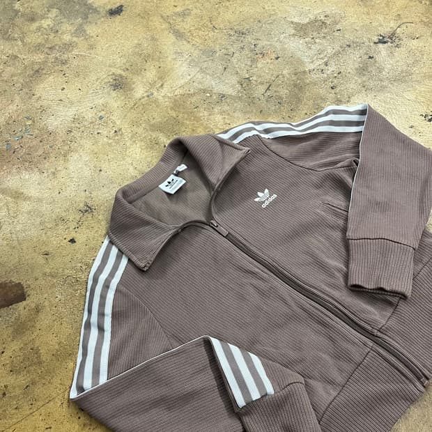 아디다스 브라운 초코우유 니트 져지 트랙탑