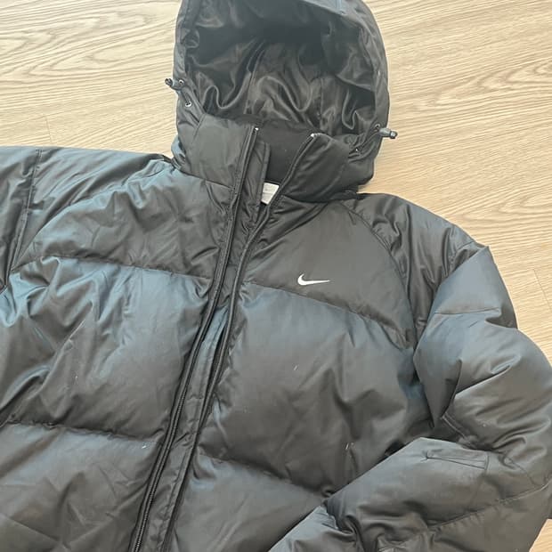 나이키 솔로 스우시 후드패딩 점퍼 자켓