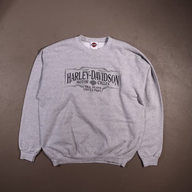 할리데이비슨 프린팅 스웻셔츠