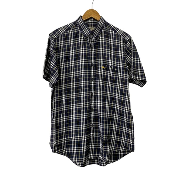 버버리 체크 반팔셔츠(M)