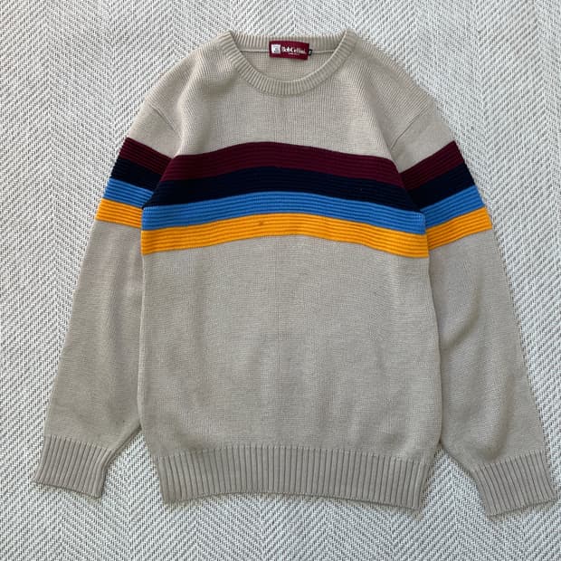 빈티지 멀티컬러 니트 