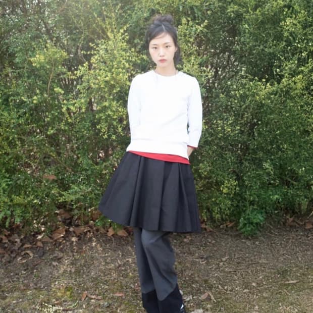 온스카 코튼 플레어 스커트