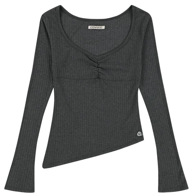 코이세이오 언발란스 셔링 탑 그레이