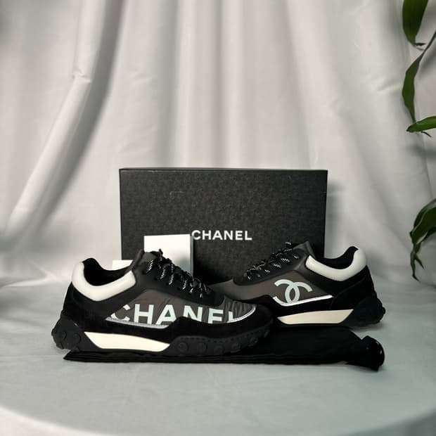 [정품] 샤넬 CC로고 레터링 스니커즈 38사이즈