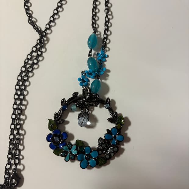 안나수이 블랙 터키석 목걸이