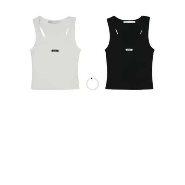 보헤미안서울 새상품 BASIC SLEEVELESS CROP TOP