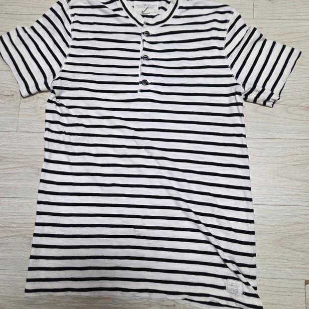 데님앤서플라이 랄프로렌 스트라이프 헨리넥 티셔츠 M