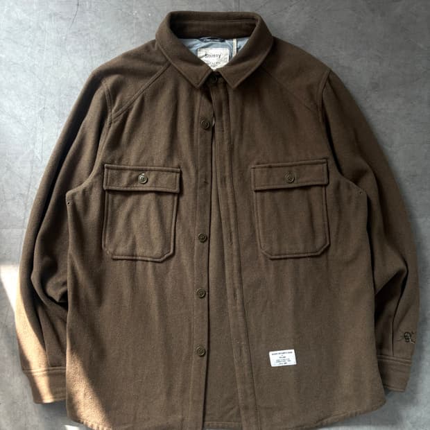 Stussy 스투시 x 홀덴 울 필드 셔츠