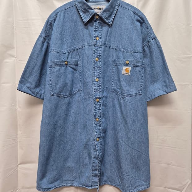 칼하트 데님셔츠