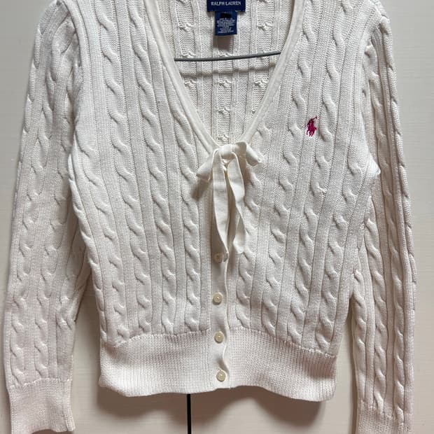 (정품) 폴로 랄프로렌 케이블 가디건 (실측 xs)