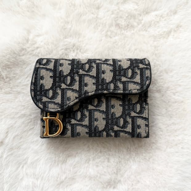 디올 오블리크 자카드 카드지갑 수지지갑