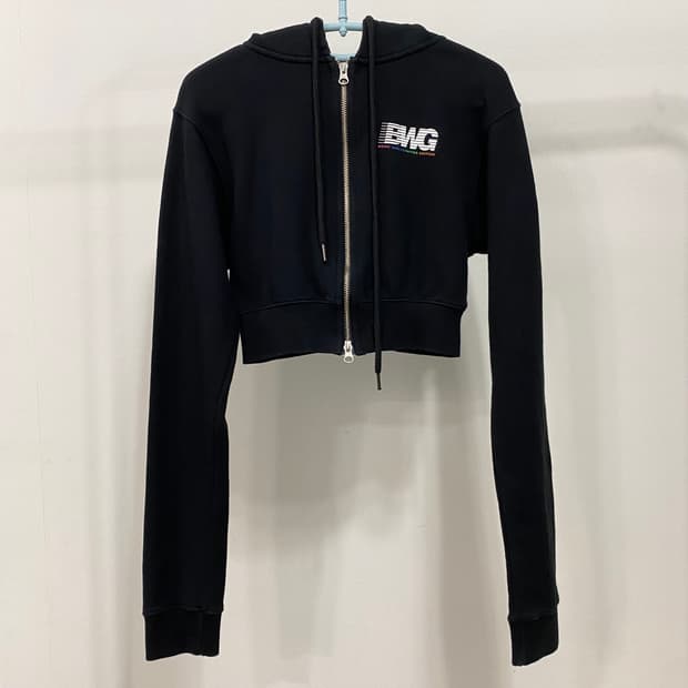 본투윈 크롭 후드 집업