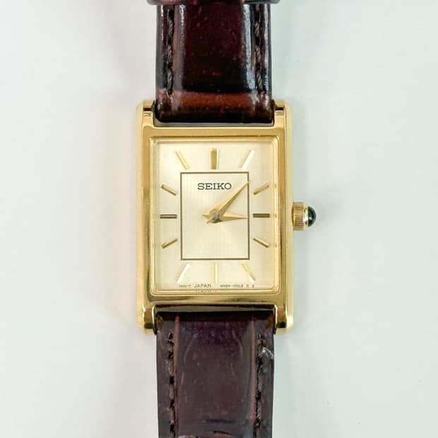 seiko / 세이코 클래식 골드 탱크 쿼츠 시계