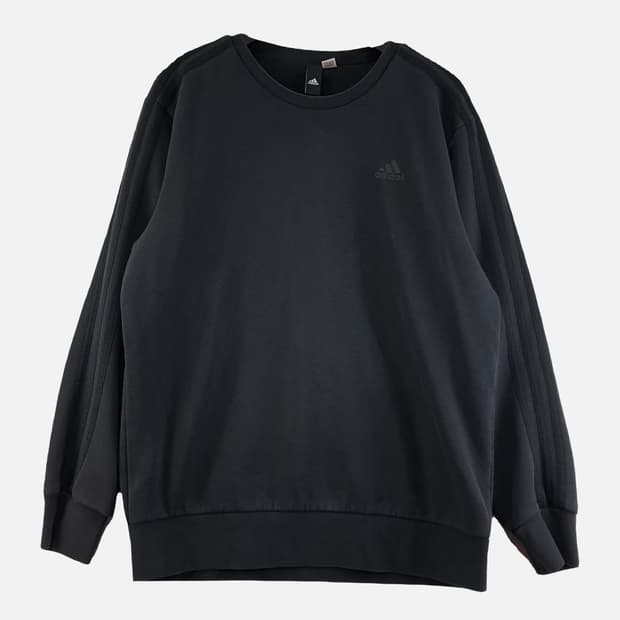 아디다스 블랙 남자 맨투맨 XXL N9652