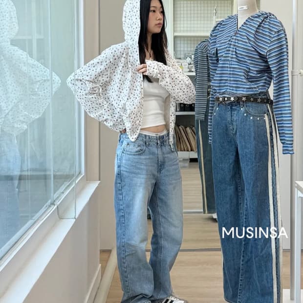 glowny 글로니 JANE JEANS LIGHT BLUE M