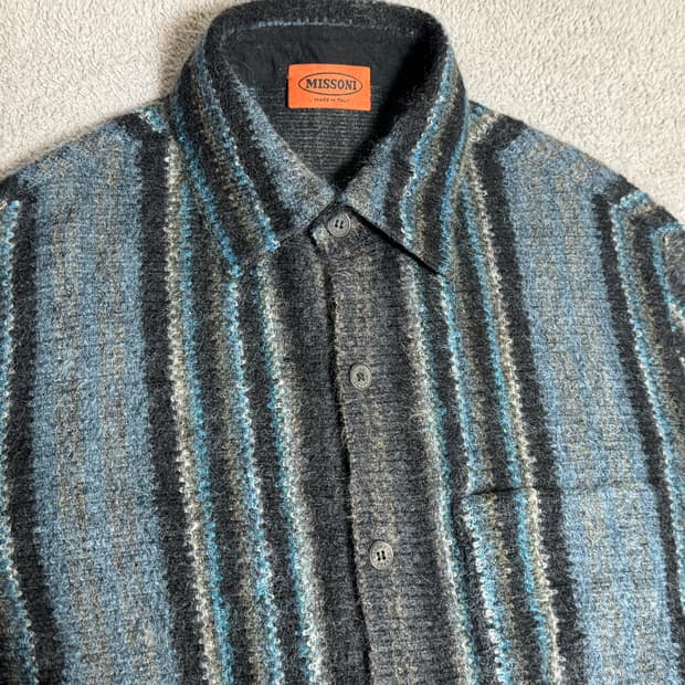 Missoni 미쏘니 스트라이프 모헤어 울 니트 셔츠 48