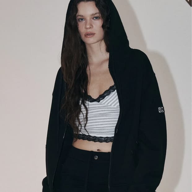 플노팔 North Patch Sweat Hoodie Zip Up