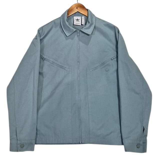 아디다스 아디컬러 트레포일 트윌 블루종 자켓